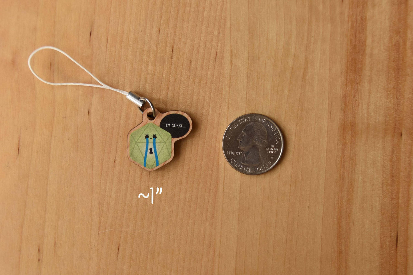 Duality of Dice Phone Charm