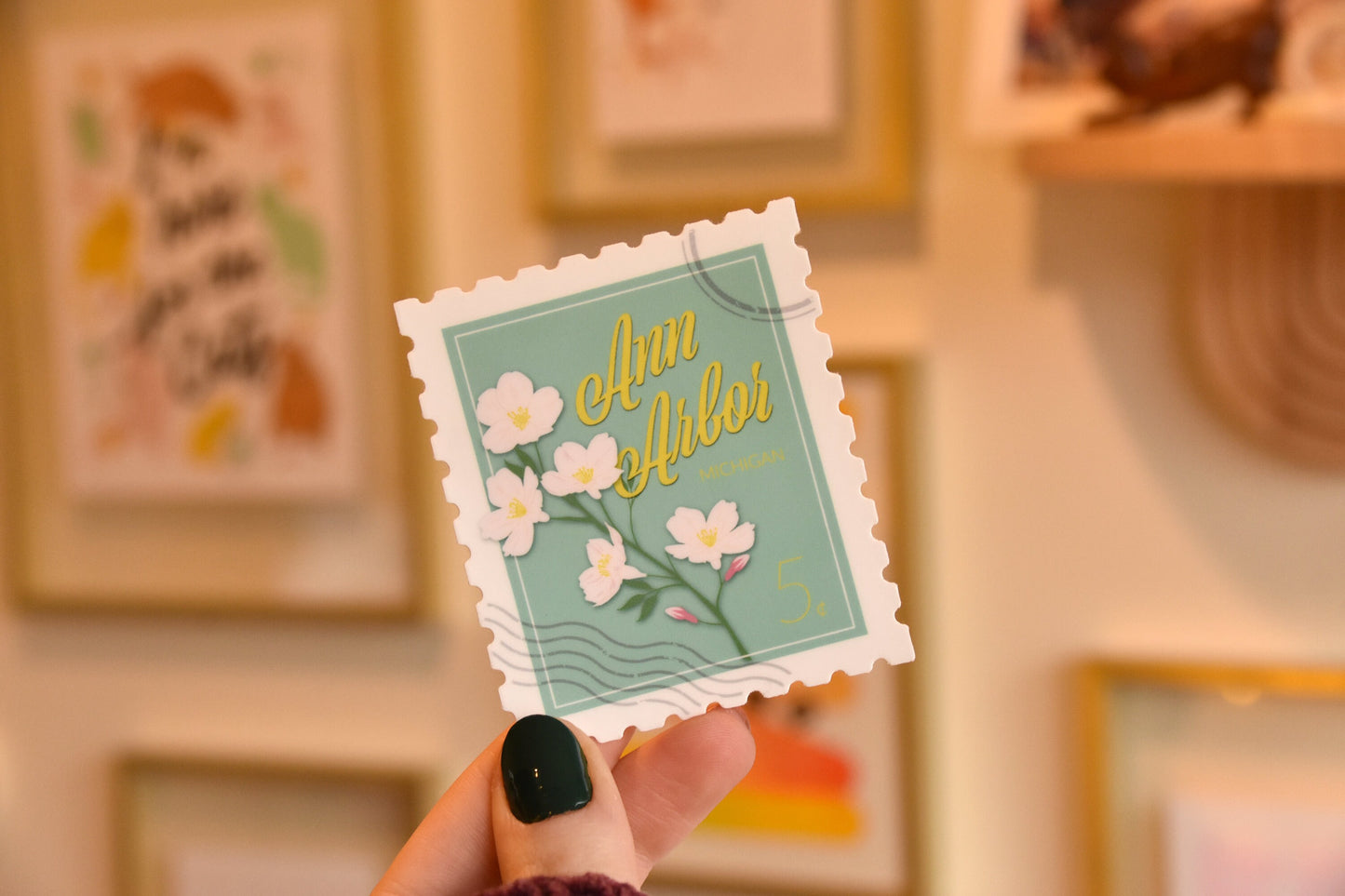 Ann Arbor Stamp Sticker
