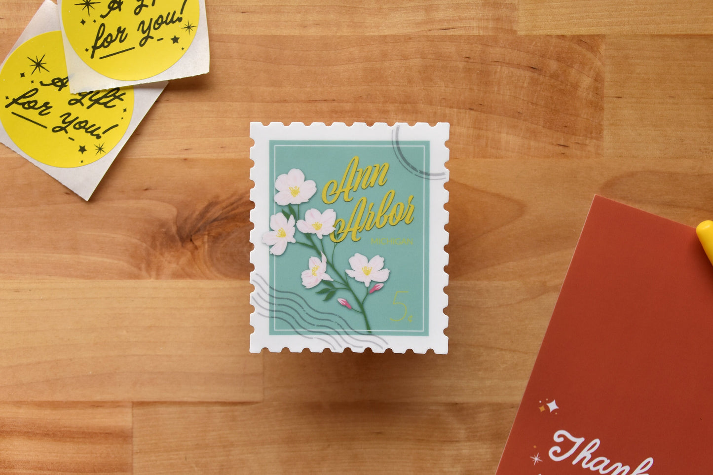 Ann Arbor Stamp Sticker