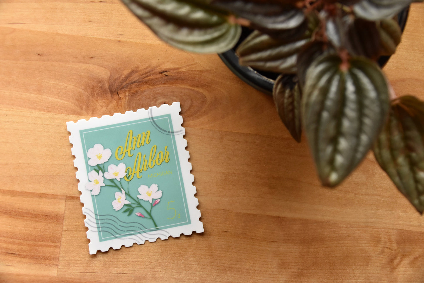 Ann Arbor Stamp Sticker