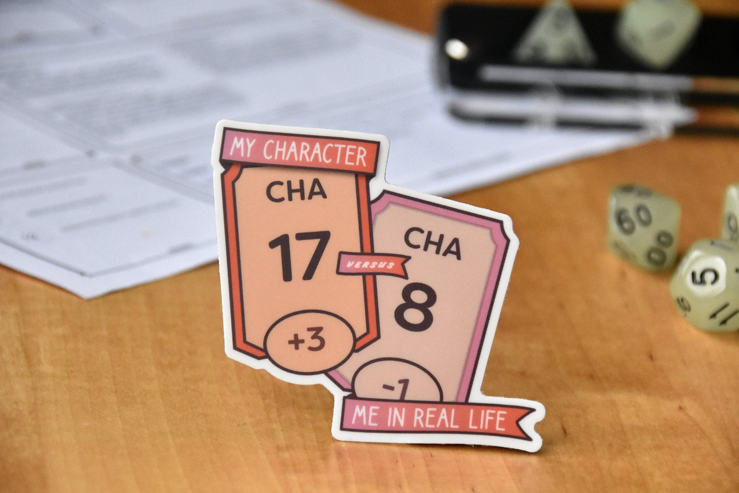 Charisma Check Sticker