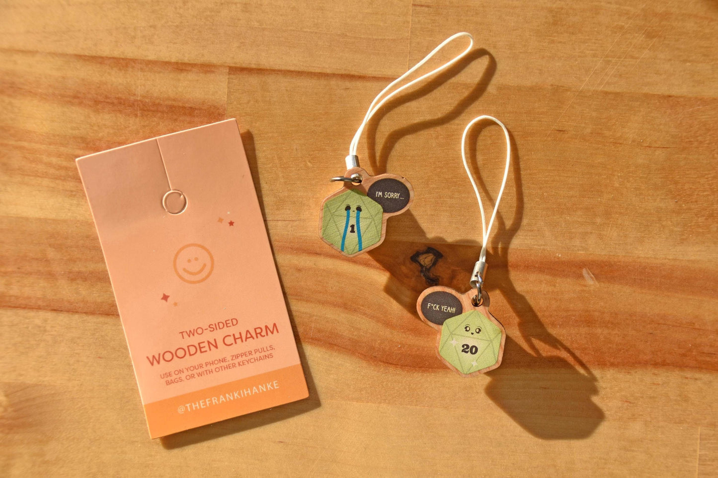 Duality of Dice Phone Charm