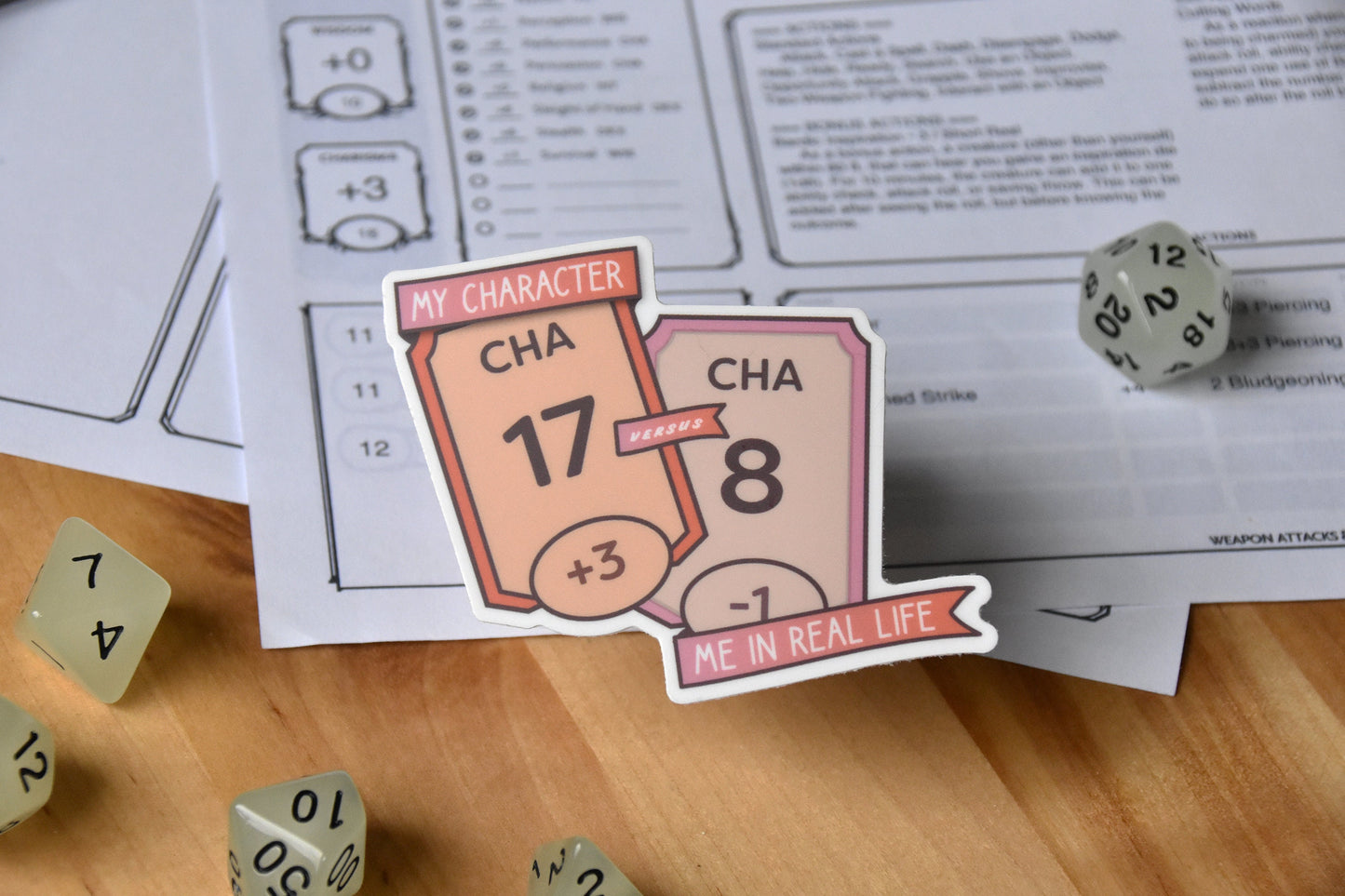 Charisma Check Sticker