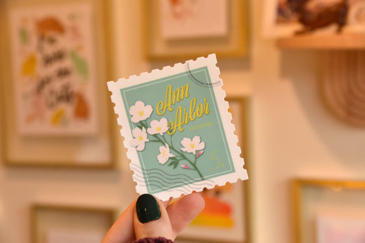 Ann Arbor Stamp Sticker
